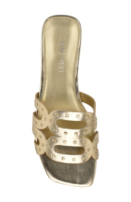 Nine West Mckinna 3 Sandal In Platino