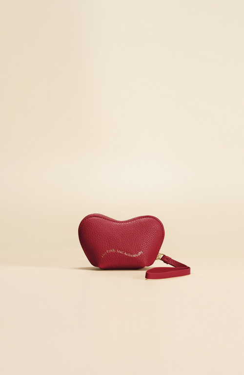 Oleada Mini Le Coeur Pouch In Red