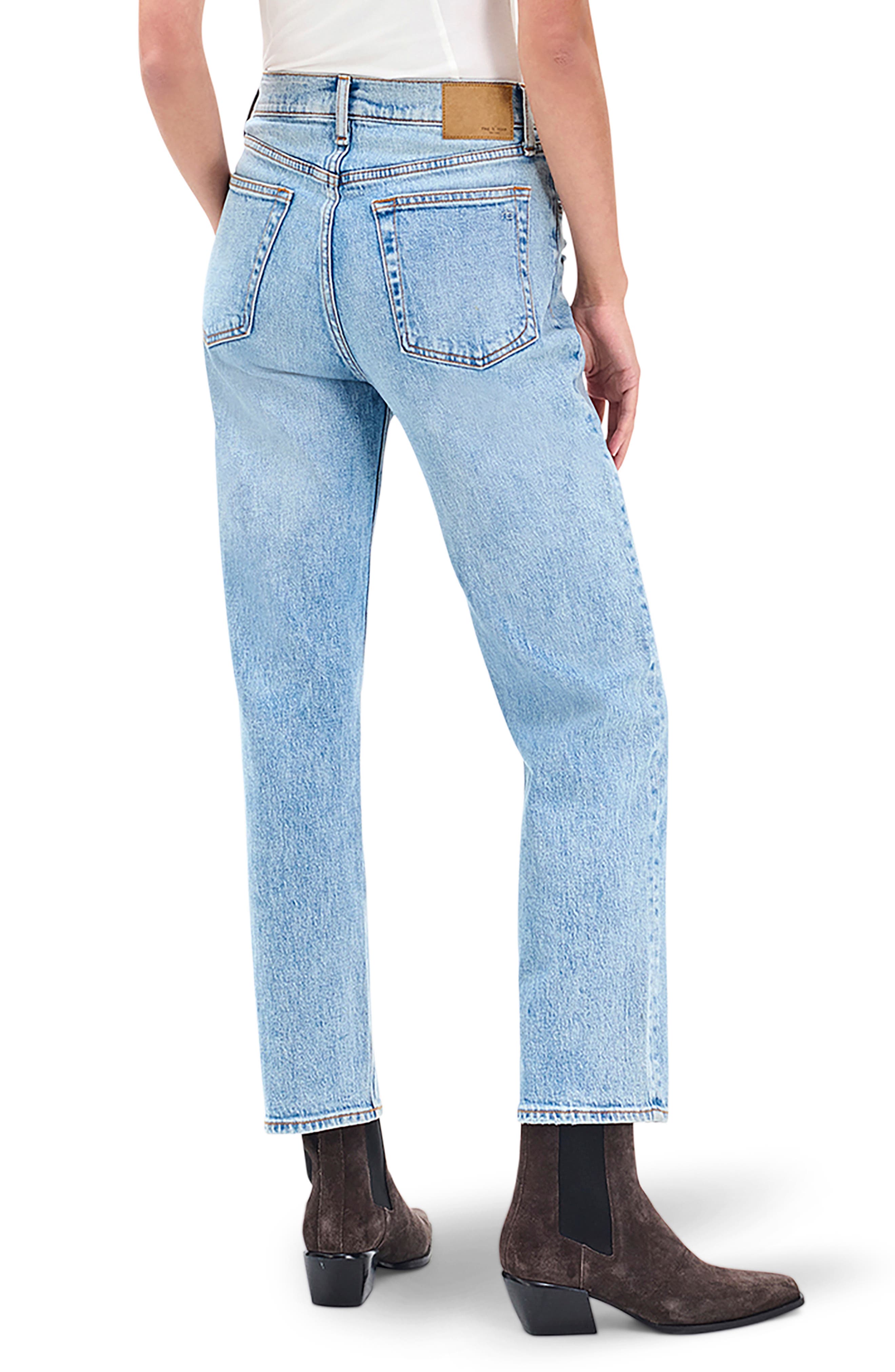 Harlow Mid Rise Ankle Relaxed Straight Leg Jeans - image 2