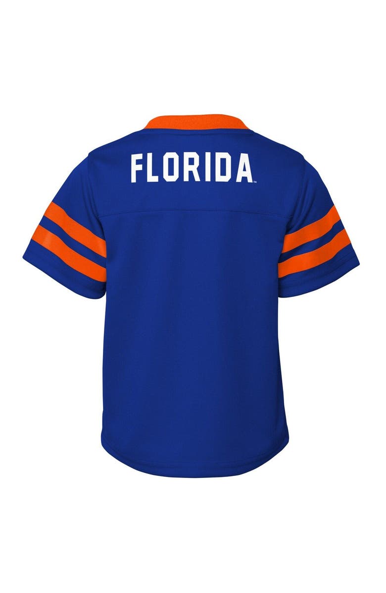 Outerstuff Toddler Royal Florida Gators Two-Piece Red Zone Jersey & Pants Set, Alternate, color, Royal