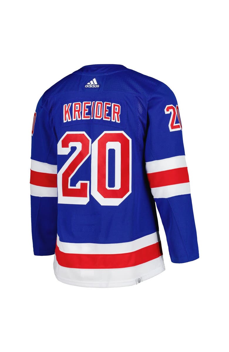 adidas Men's adidas Chris Kreider Blue New York Rangers Home Primegreen Authentic Pro Player Jersey, Alternate, color, 