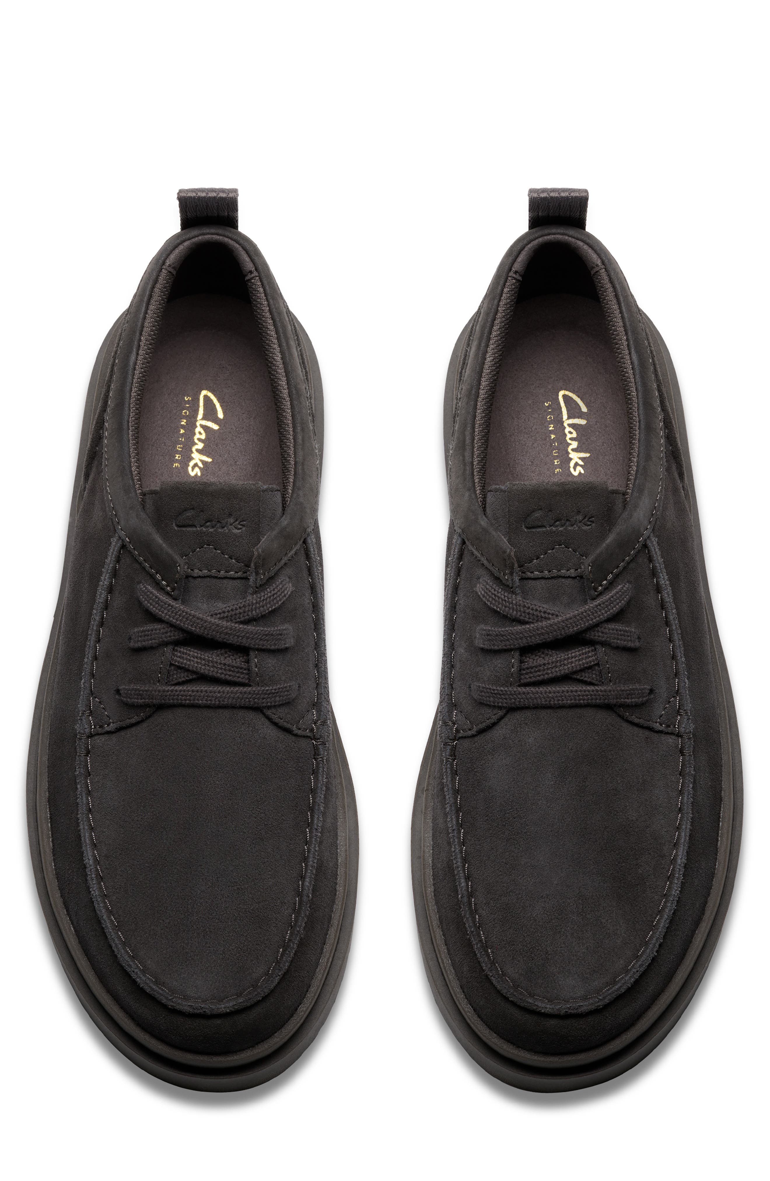 Clarks<sup>®</sup> Polden Moc Toe Derby, Alternate, color, Dark Grey Suede