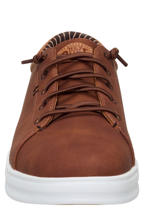 Hey Dude Paul Pro Low Top Slip-on Sneaker In Brown