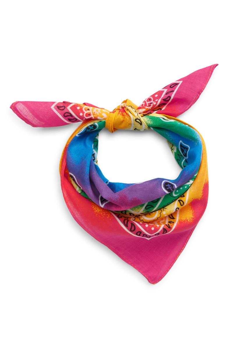 BP. Be Proud by BP. Gender Inclusive Ombré Tie Dye Bandana, Main, color, 