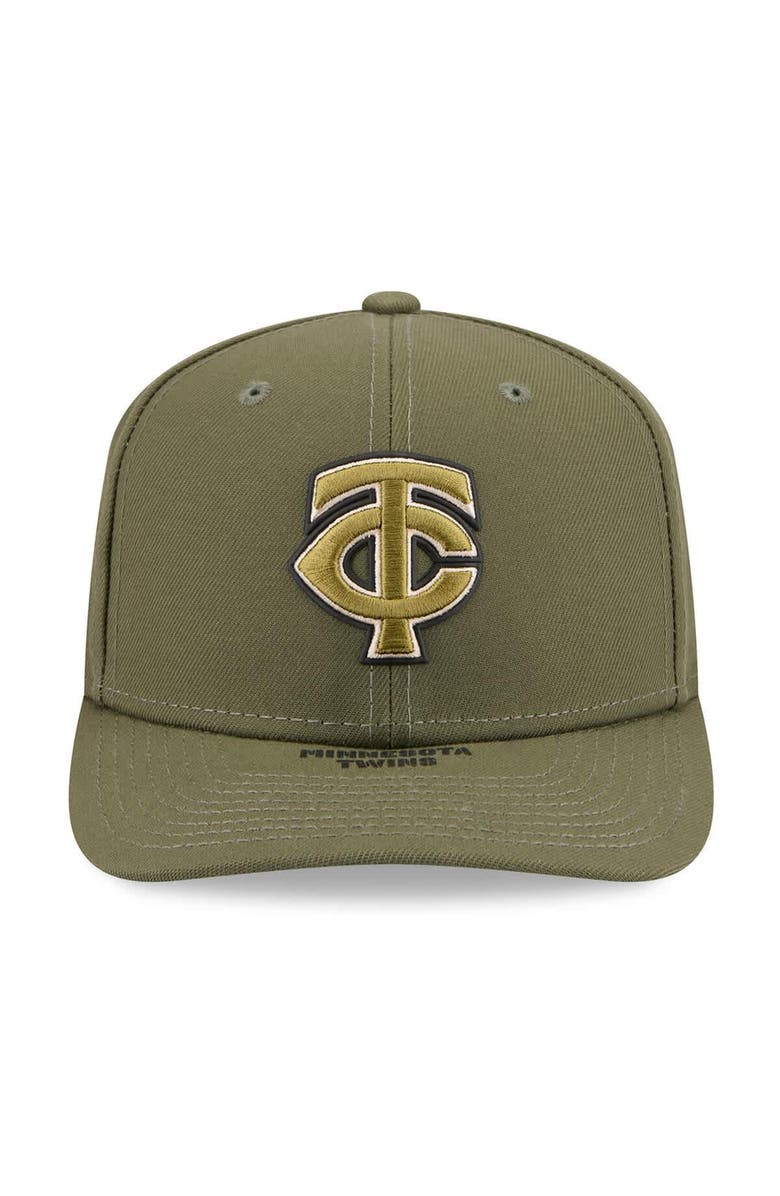 New Era Men's New Era  Olive Minnesota Twins 2026 Armed Forces Day 9SEVENTY Adjustable Hat, Alternate, color, Olive