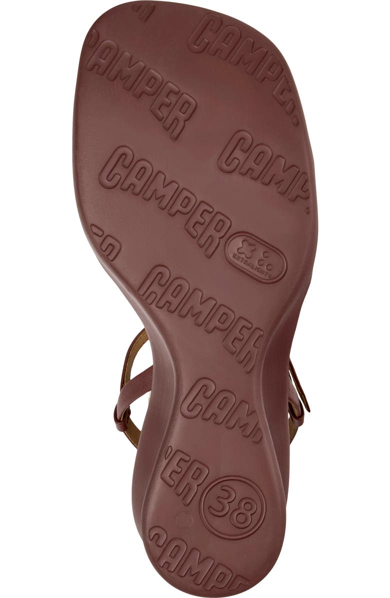 Camper Louise Wedge Sandal, Alternate, color, Burgundy