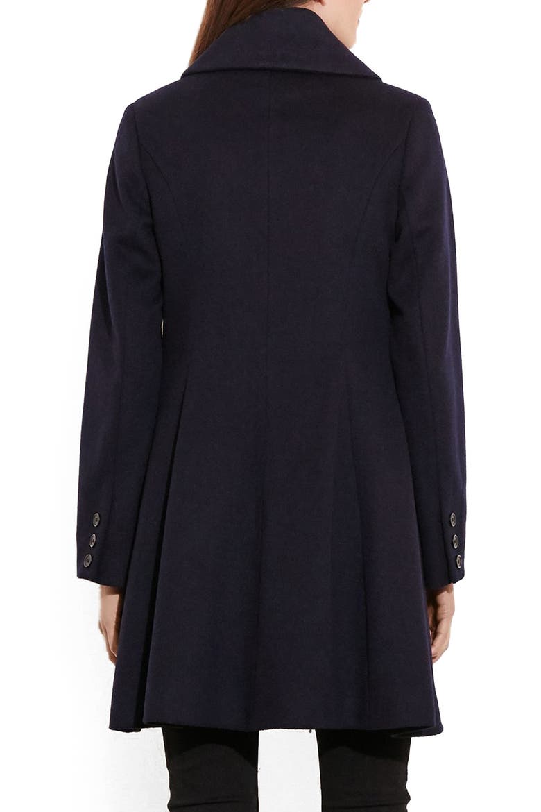 Fit & Flare Military Coat, Alternate, color, OLD OLD REGAL NAVY