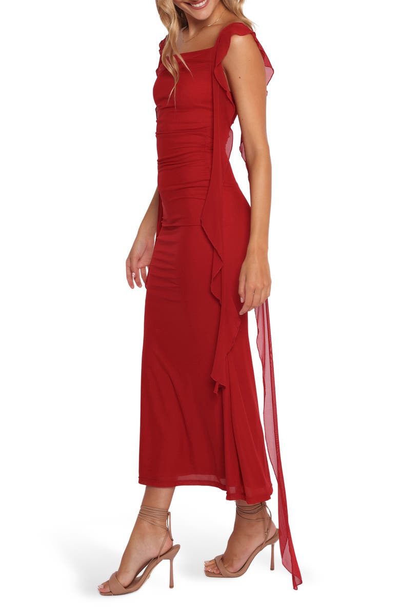 Petal & Pup Chiara Maxi Cocktail Dress, Alternate, color, Red