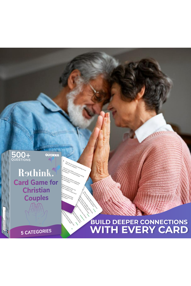 Christian Couples Conversation Cards, Alternate, color, Travel version