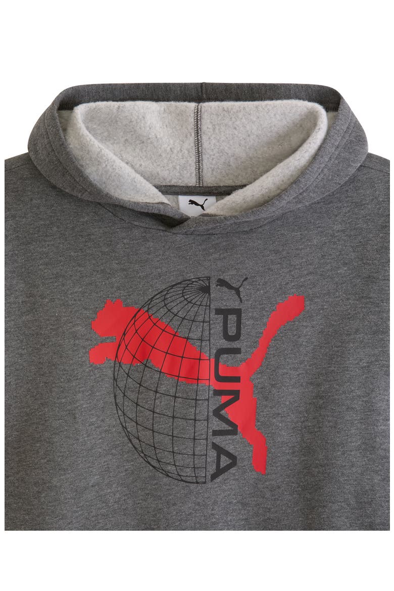 Kids' Graphic T-Shirt, Hoodie & Joggers Set, Alternate, color, CHARCOAL