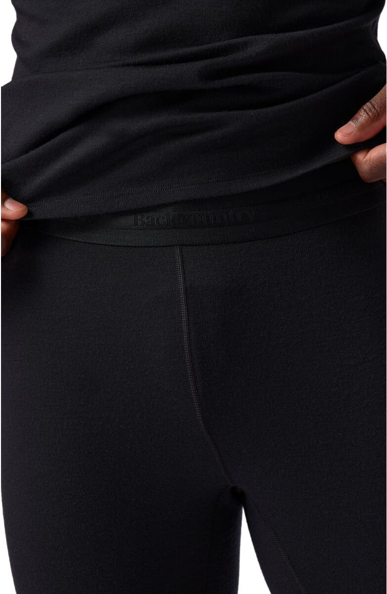 Backcountry Cedars Rws Merino Mid-Wt Baselayer 3/4 Bottom - Men's, Alternate, color, Black