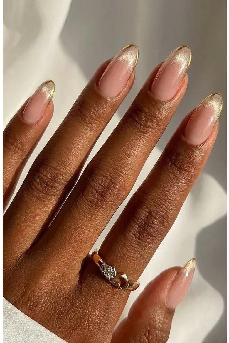 Knightshield Almond Press On Nails, Alternate, color, Knightshield