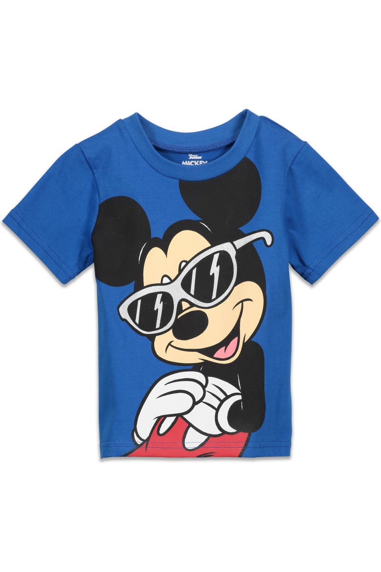 Mickey Mouse 2-Piece Graphic Tee and Mesh Shorts Set, Alternate, color, Mickey Victoria Blue