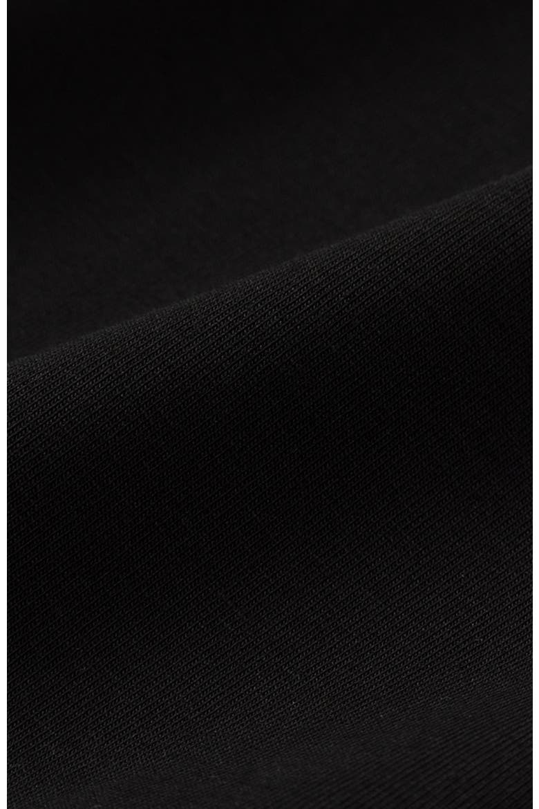 Luxe Essential Slim Long Sleeve Tee Made With Organic Cotton, Alternate, color, Black