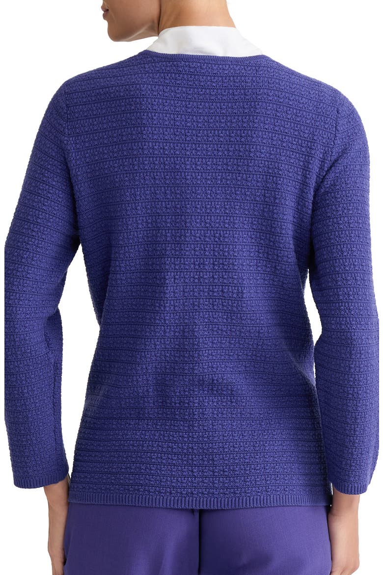 Textured Button Front Cardigan, Alternate, color, REGAL PLUM