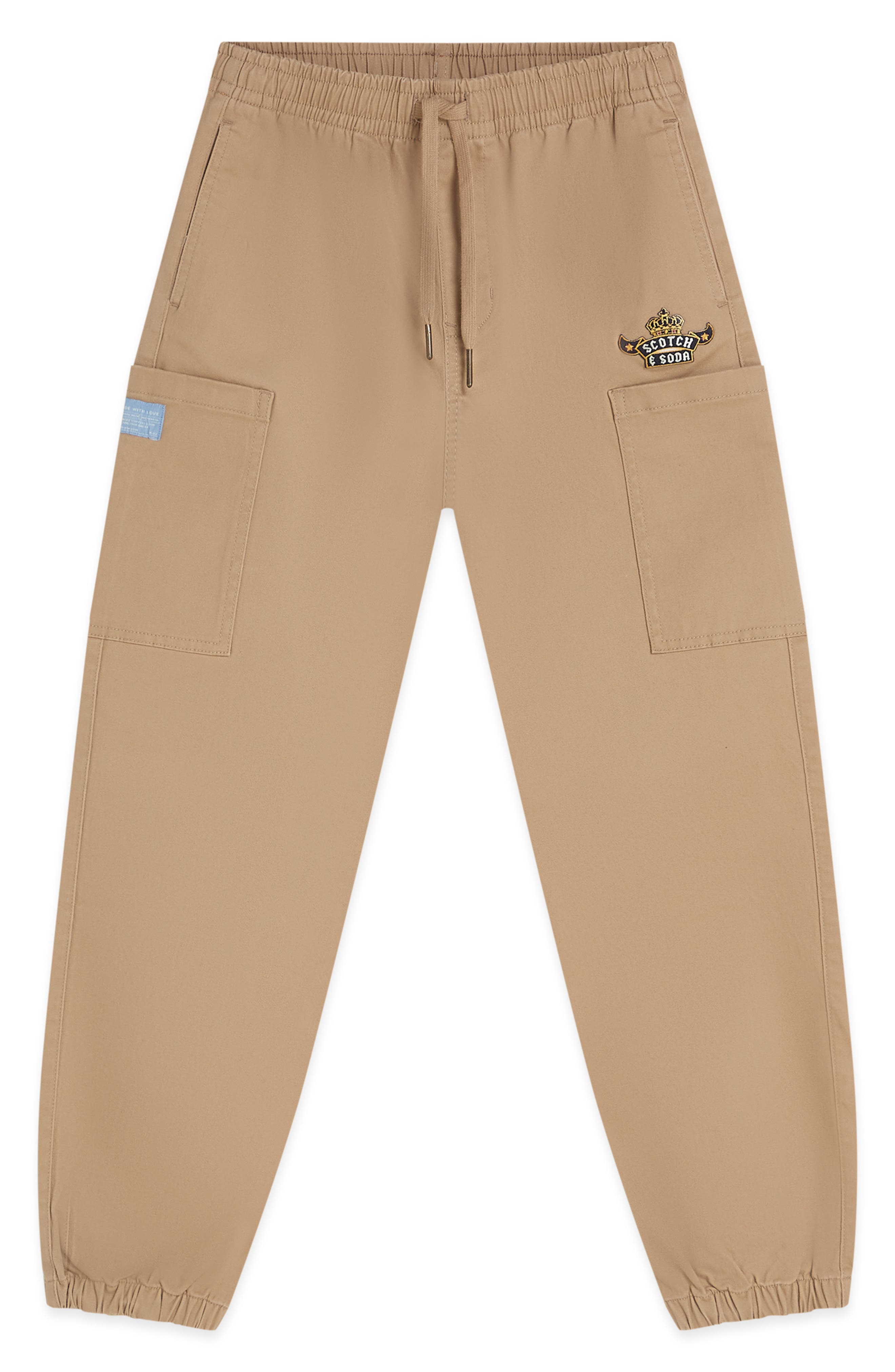 Scotch & Soda Kids' Cotton Stretch Twill Joggers