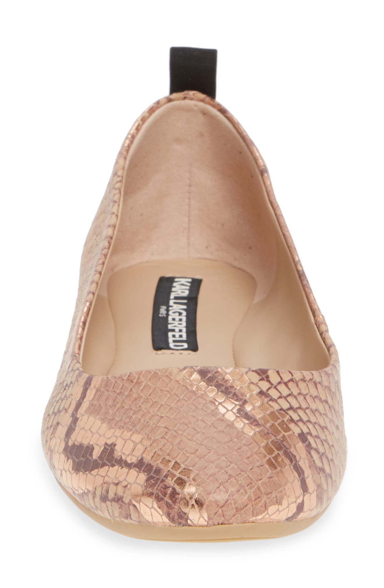 Vada Flat, Alternate, color, NUDE/ ROSE GOLD LEATHER