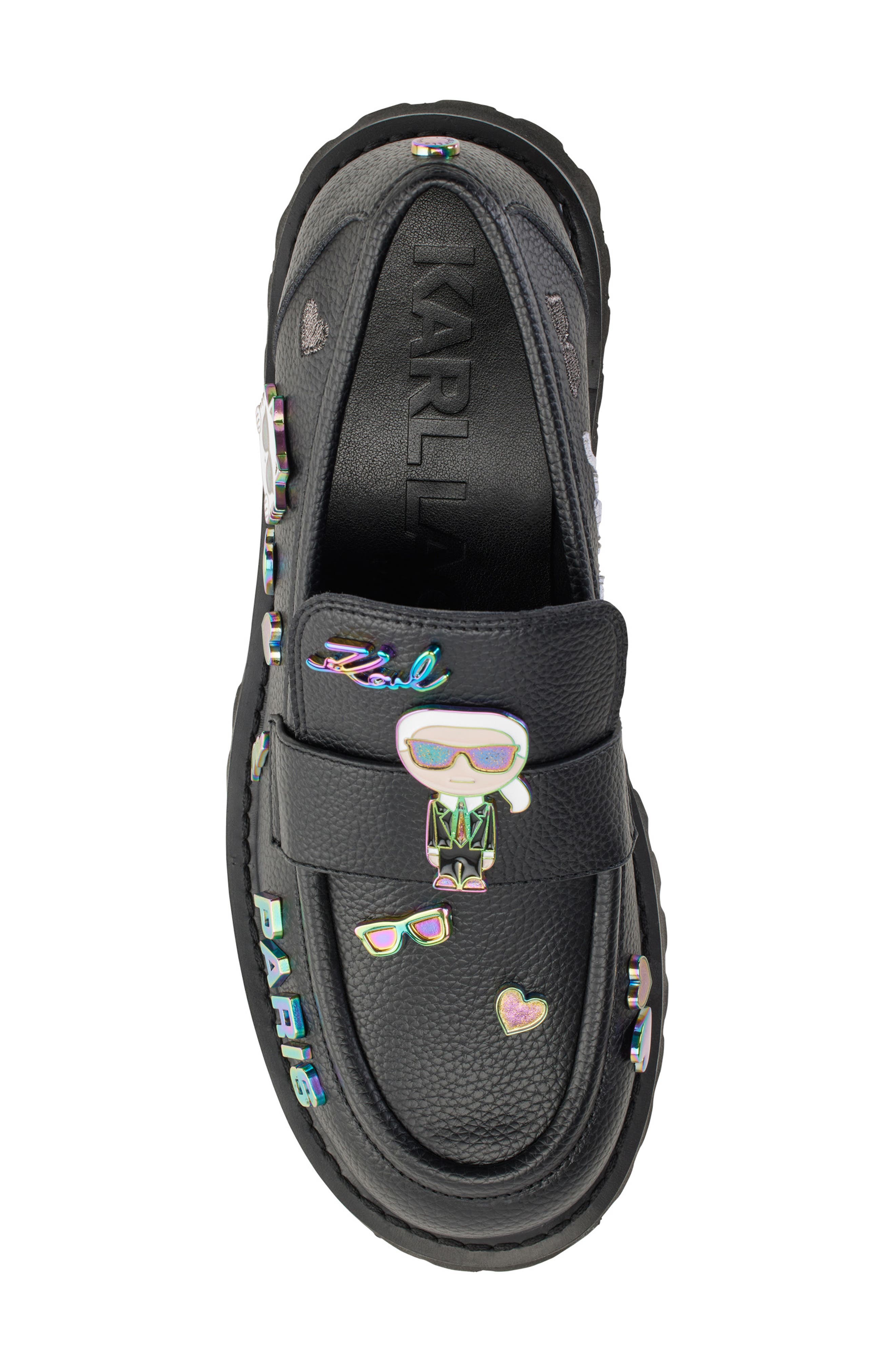 KARL LAGERFELD PARIS Gaston Lug Loafer, Alternate, color, 