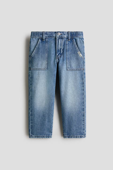 Loose Fit Tapered Leg Jeans