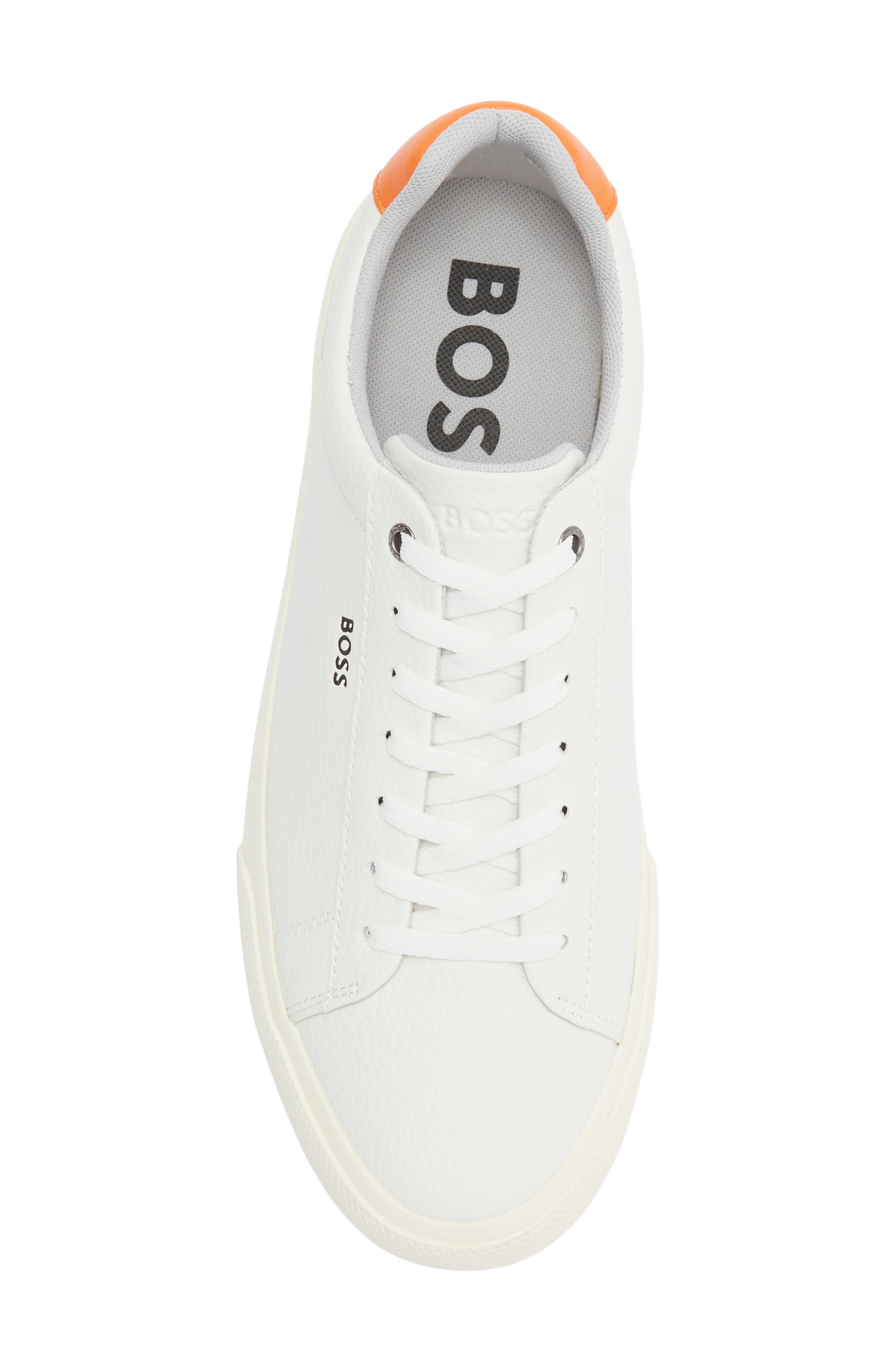 BOSS Aiden Tenn Sneaker, Alternate, color, Open White