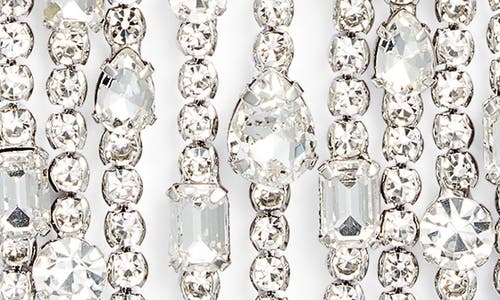 CRISTABELLE CRISTABELLE CRYSTAL FRINGE FRONTAL NECKLACE