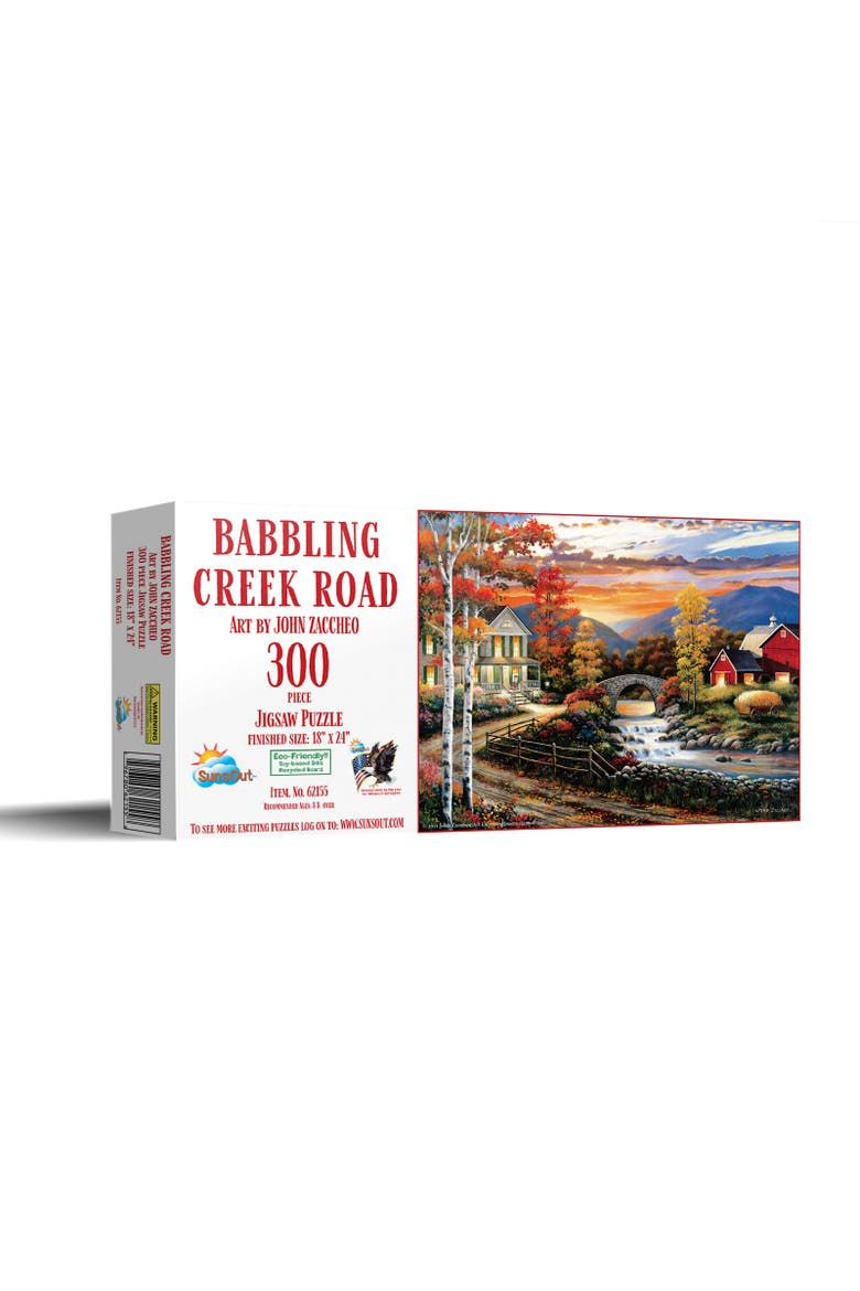Babbling Creek Road 300 piece Jigsaw Puzzle for Adults, Main, color, Multicolor