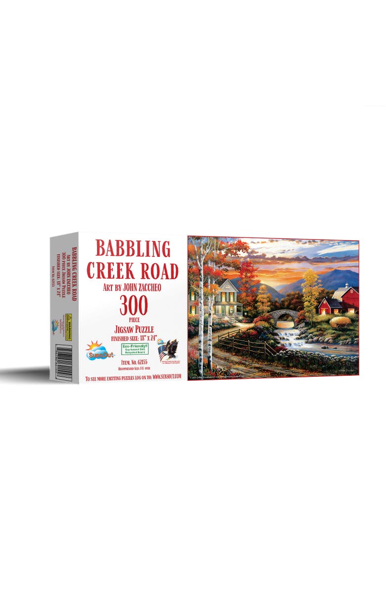 Sunsout Babbling Creek Road 300 piece Jigsaw Puzzle for Adults, Main, color, Multicolor