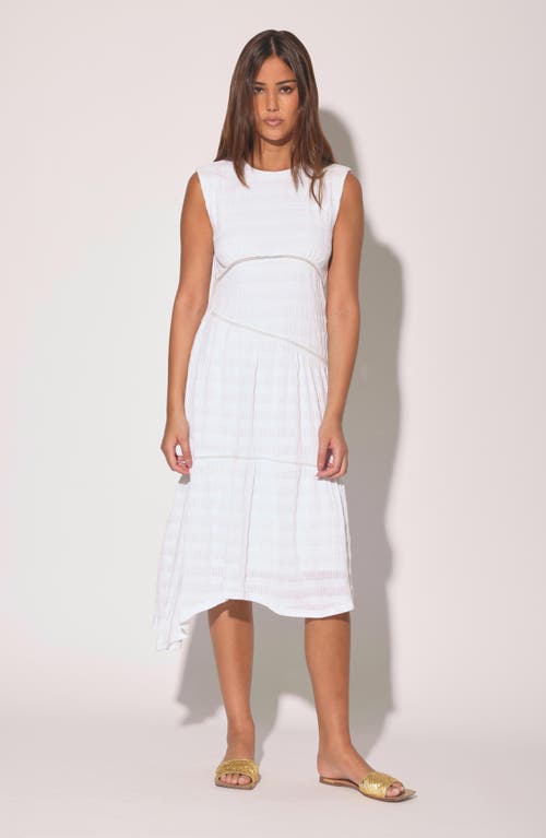 Shop Walter Baker Ambrosia Textured Asymmetric Dress In Ivory