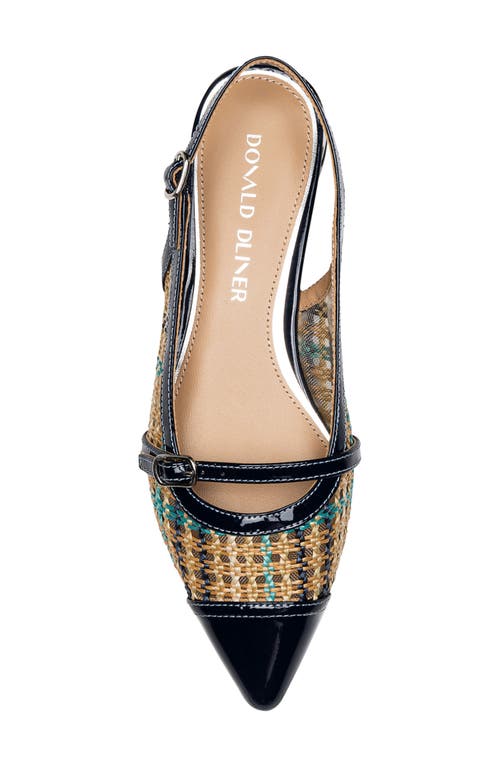 DONALD PLINER DONALD PLINER POINTED TOE SLINGBACK FLAT 