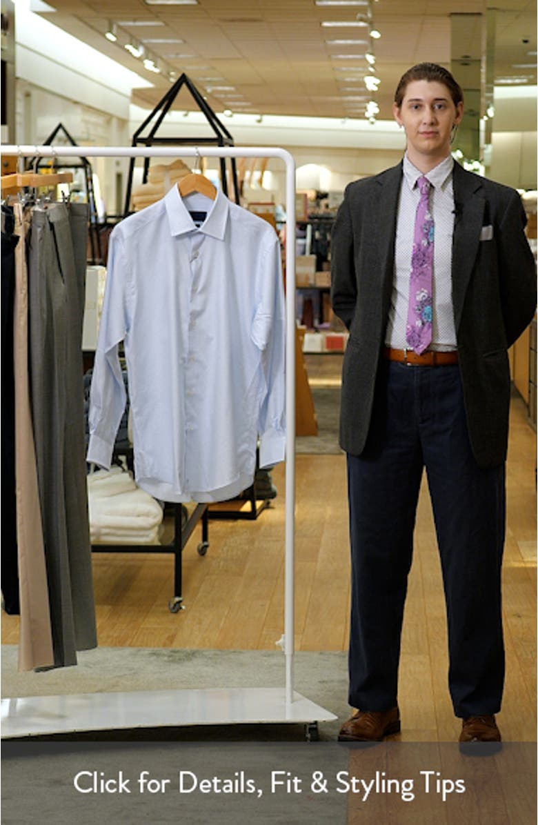 Regular Fit Dobby Check Cotton Dress Shirt, sales video thumbnail