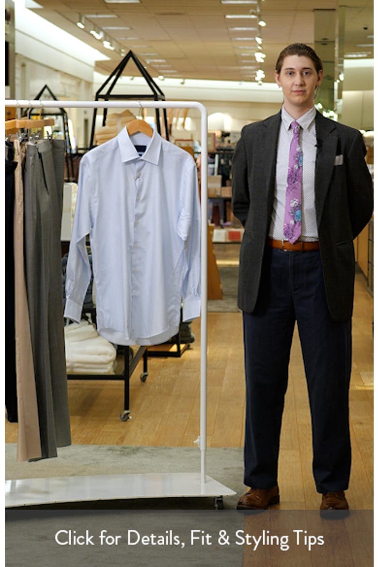 Regular Fit Dobby Check Cotton Dress Shirt video