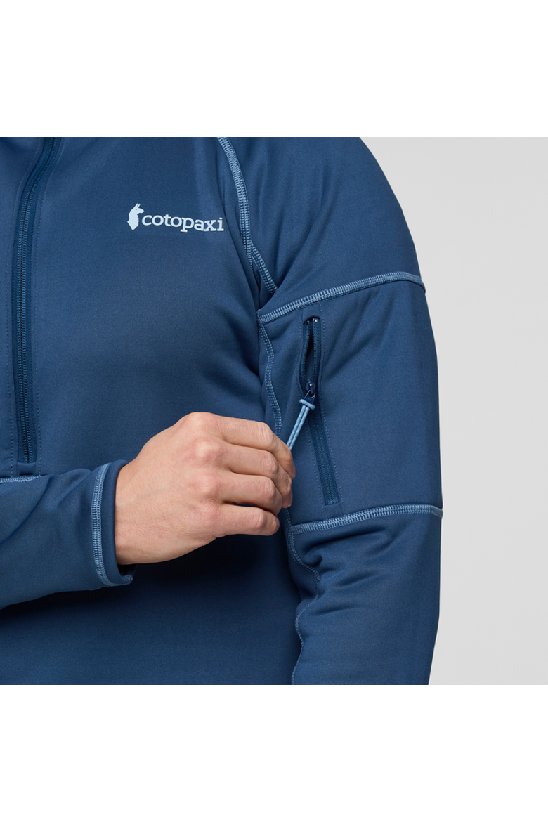 Tempa Fleece Half-Zip Pullover - Men's, Alternate, color, Deep Sea