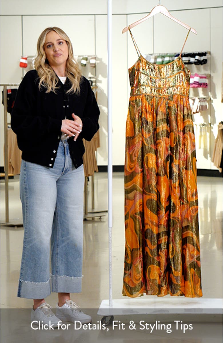 Leela Metallic Gown, sales video thumbnail