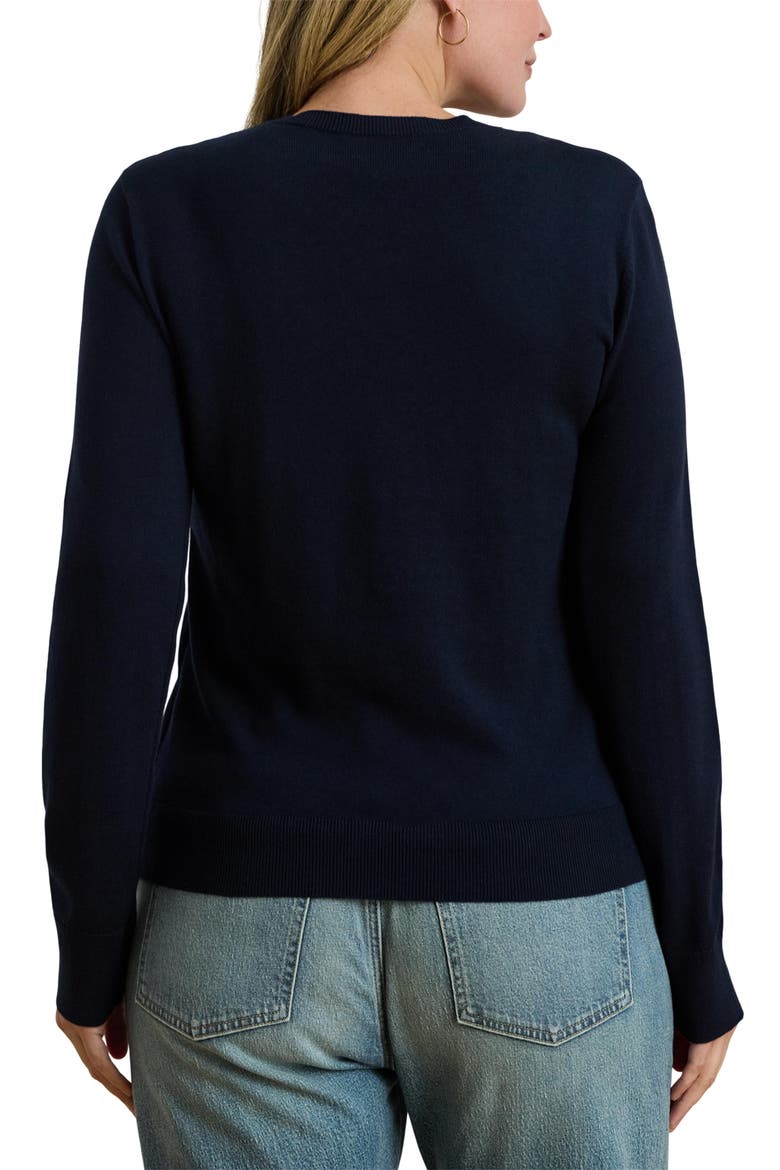 Crewneck Sweater, Alternate, color, LAUREN NAV