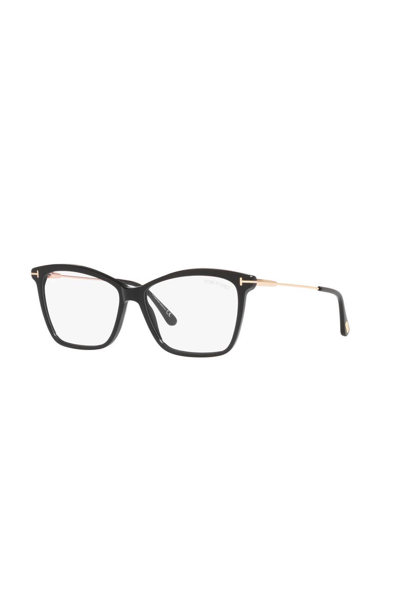 TOM FORD 56mm Square optical glasses, Main, color, Black