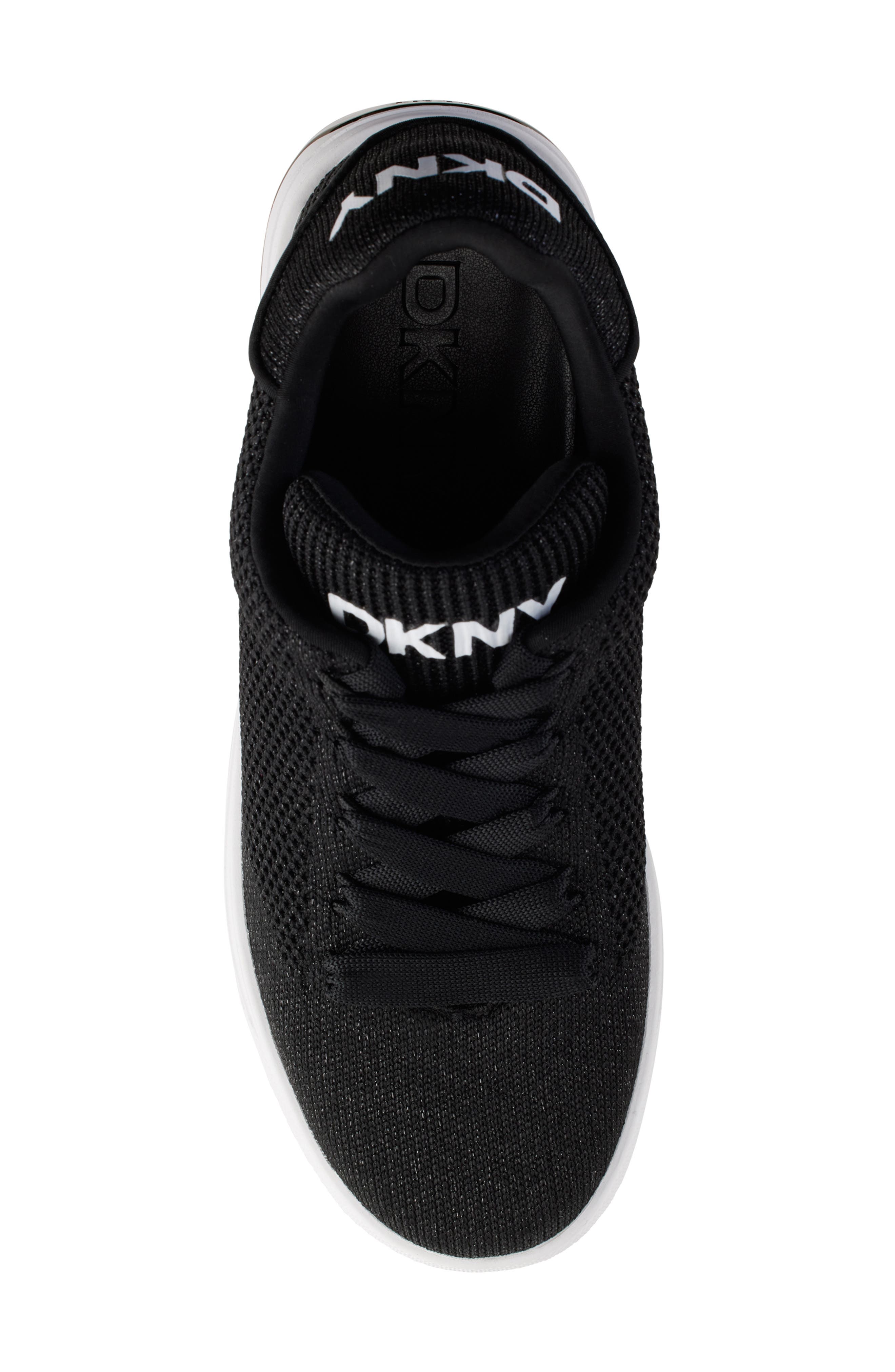 DKNY Mesh Sneaker, Alternate, color, Black