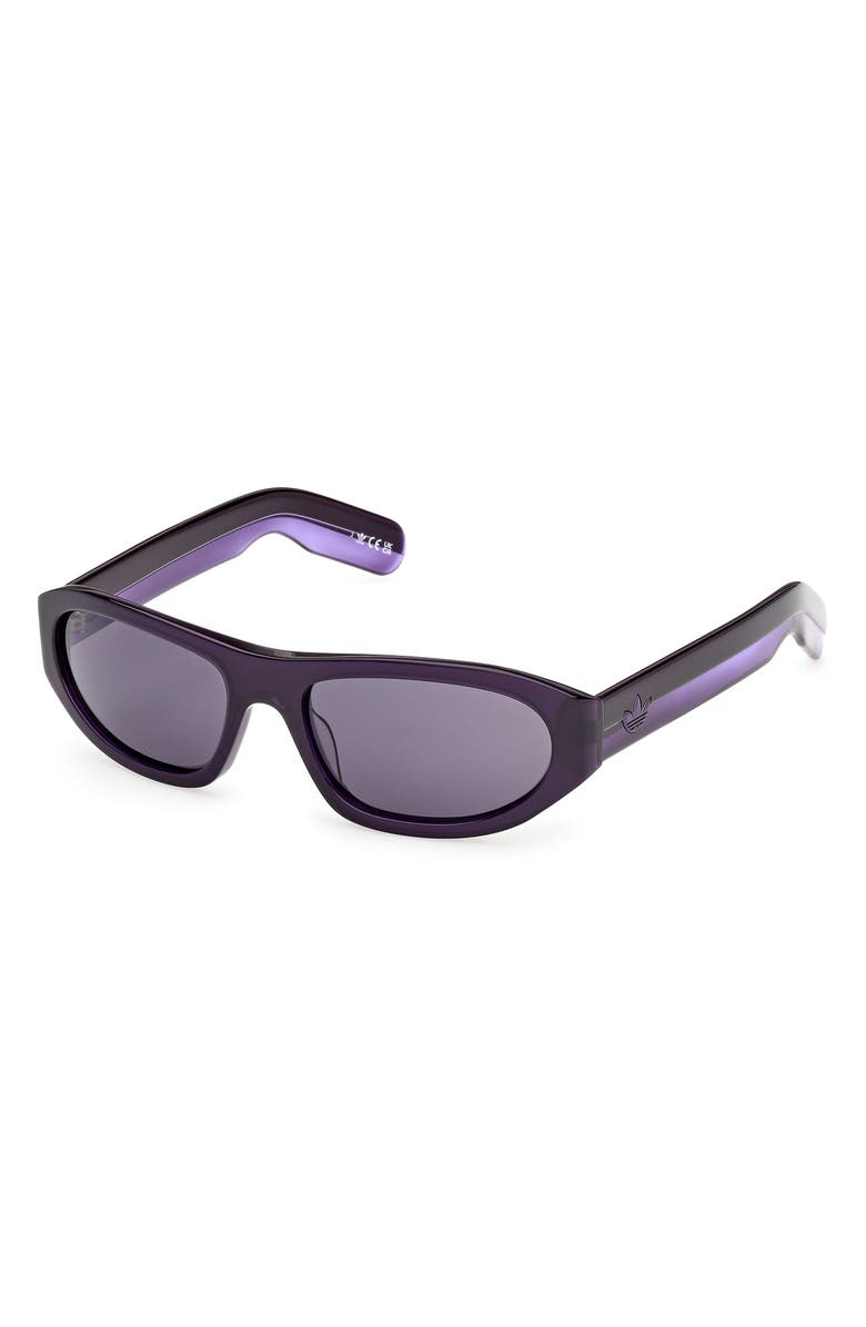 adidas Oval Sunglasses, Alternate, color, Shiny Violet/ Violet