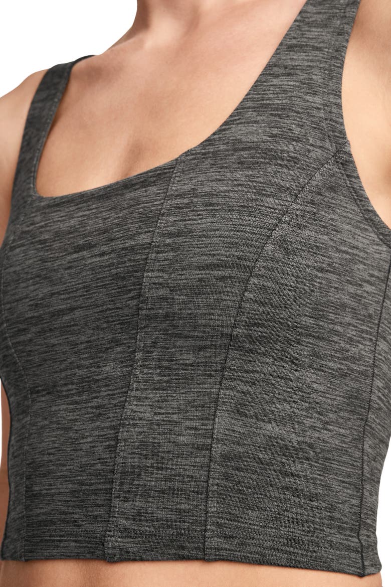Women's Longline Low Impact Sports Bra, Alternate, color, Black Heather