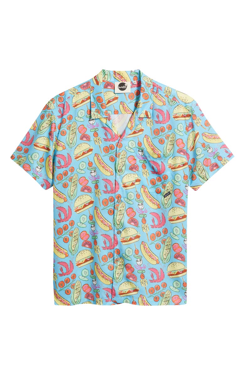Boardies Barbecue Print Camp Shirt, Main, color, 