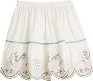 Scotch & Soda Kids' Embroidered Scalloped Hem Cotton Skirt