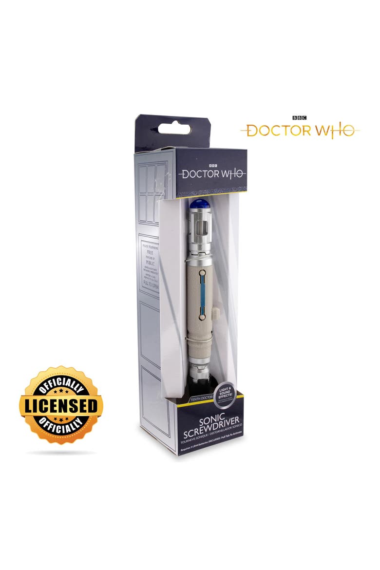 Doctor Who Electronic Sonic Screwdriver Prop, Alternate, color, Blue