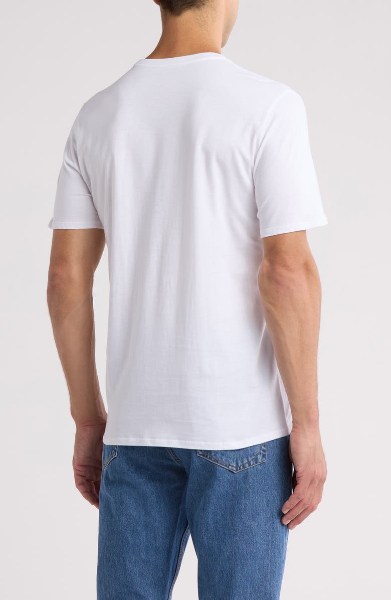 Calvin Klein Repeat Tape Layer Logo Graphic T-Shirt, Alternate, color, Brilliant White