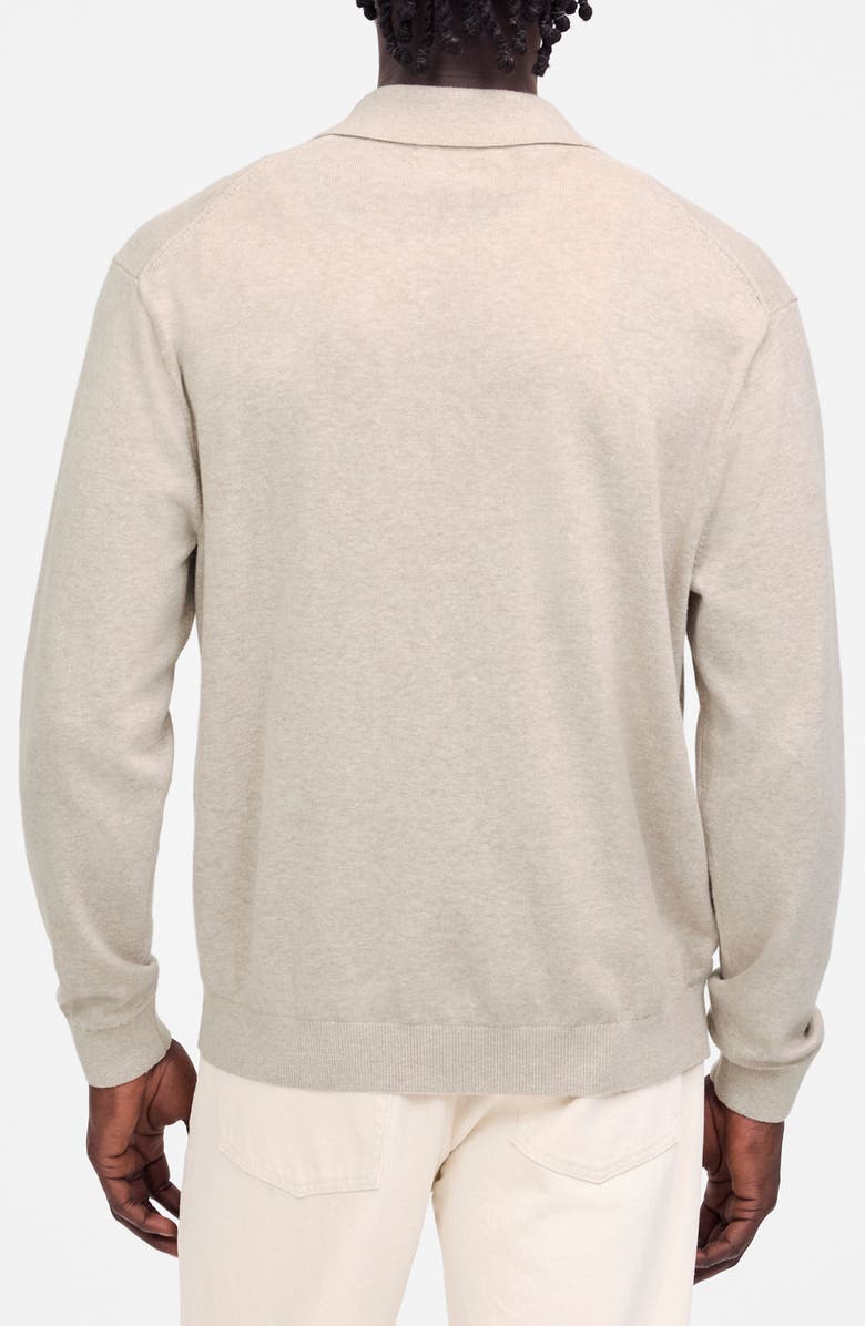 Madewell Lightweight Cotton & Linen Blend Cardigan, Alternate, color, Heather Brown