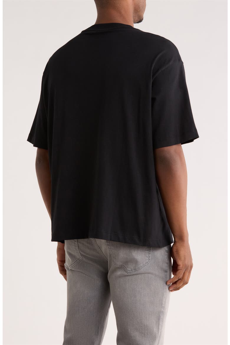 Relaxed Fit Serif Graphic T-Shirt, Alternate, color, BLACK