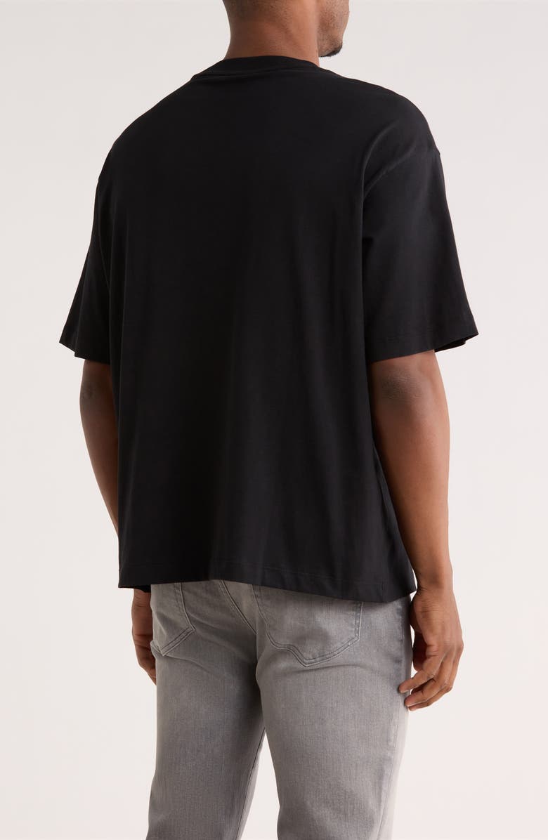 Calvin Klein Relaxed Fit Serif Graphic T-Shirt, Alternate, color, Black