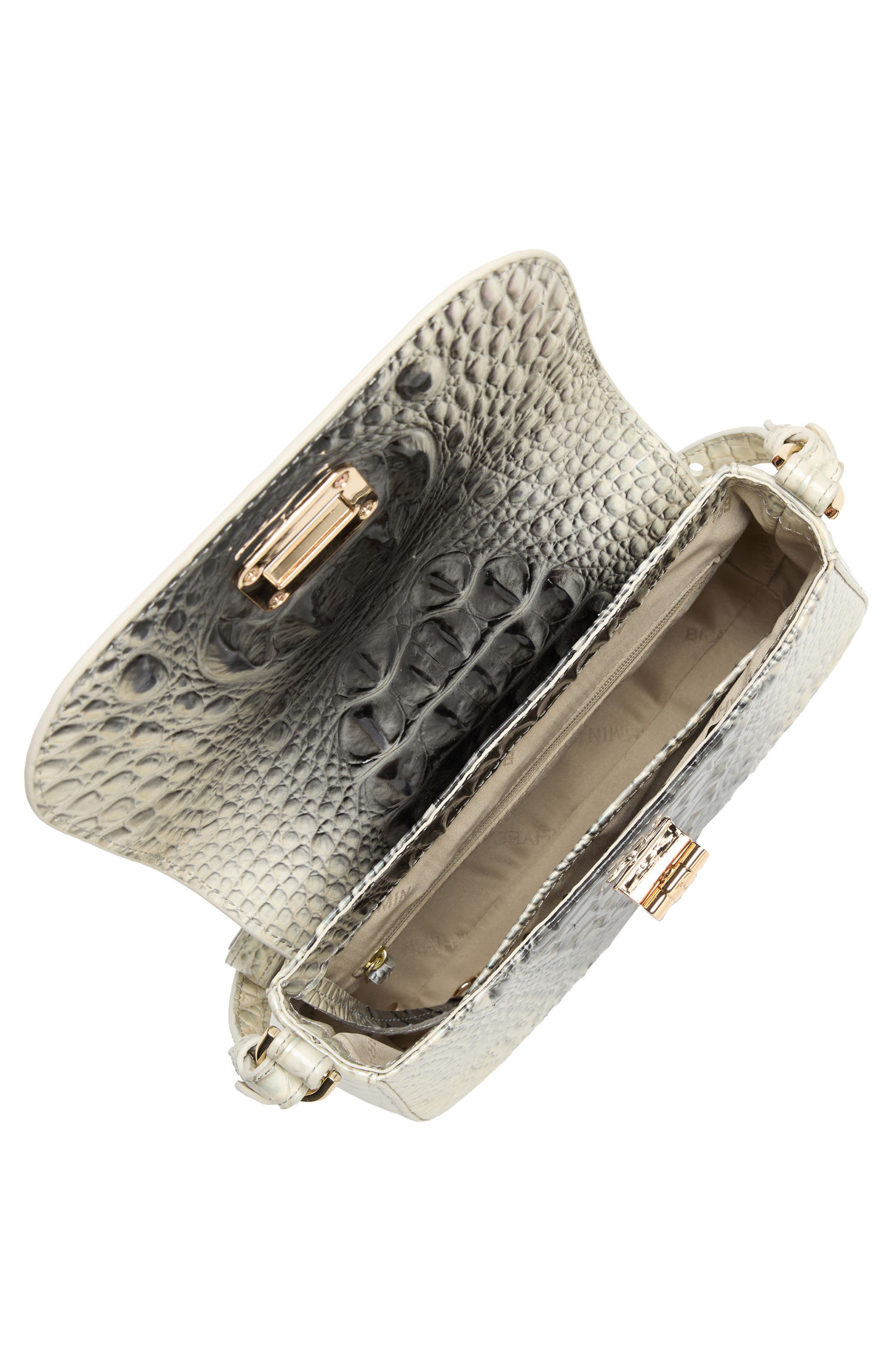 Brahmin Gianna Croc Embossed Leather Crossbody Bag, Alternate, color, Everlasting Ombre Melbourne