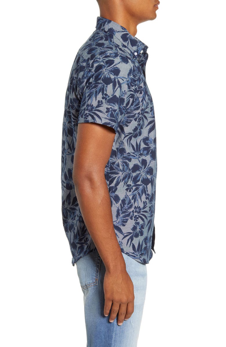 Dog Threads Cool Breeze BBQ Short Sleeve Button-Down Shirt, Alternate, color, 