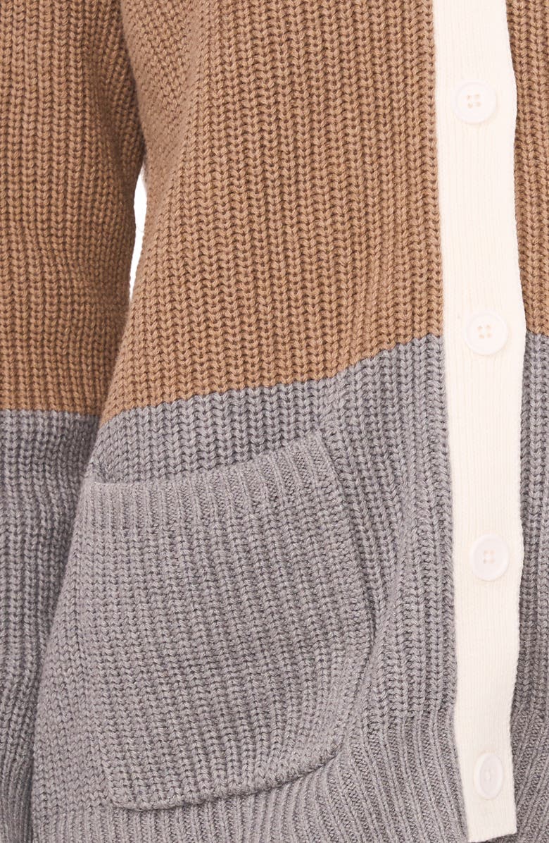 Halogen<sup>®</sup> Oversize Colorblock Cardigan, Alternate, color,