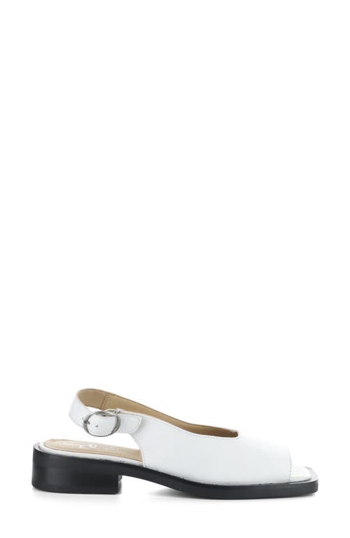 Bos. & Co. Elena Slingback Flat In White