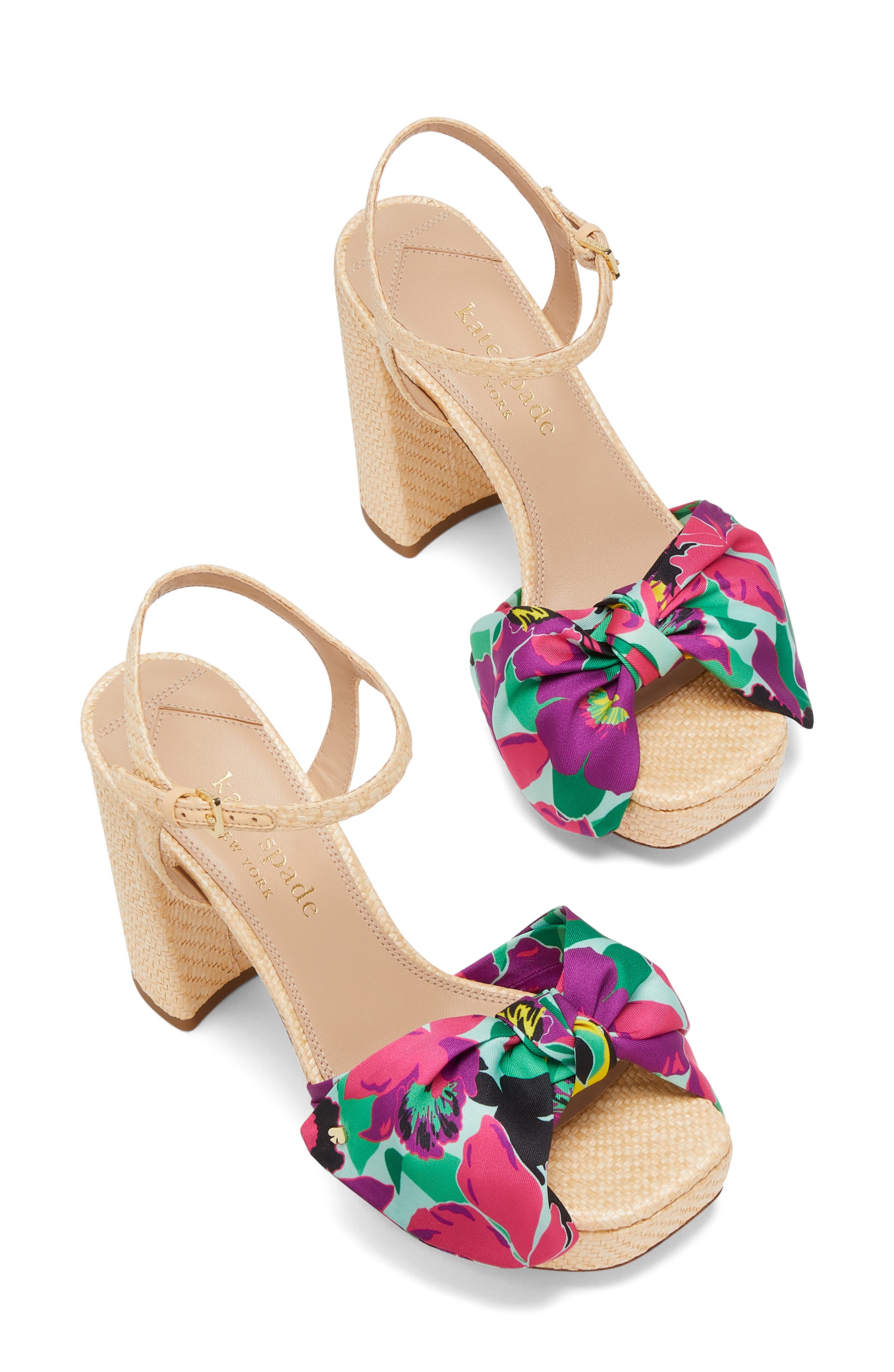 Kate Spade New York lucie ankle strap platform sandal, Alternate, color, Orchid Bloom